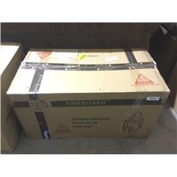 FineboardVanity Table/Stool Set in Black