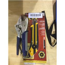 Williams Locking Pliers and Olfa Heavy-Duty Utility Knife