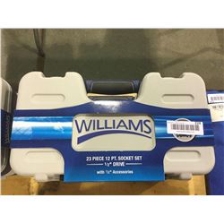 Williams 23 Piece 12 pt. Socket Set 1/2" Drive