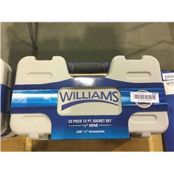 Williams 23 Piece 12 pt. Socket Set 1/2" Drive