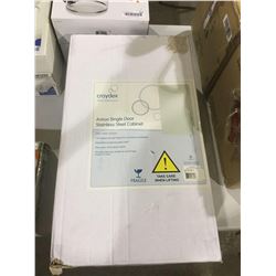 Croydex Anton Single Door Stainless Steel Cabinet (H55 x W30 x D12cm)