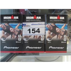 3 PAIRS OF PIONEER IRONMAN IM5 WIRELESS SPORTS EARPHONES
