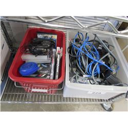 2 TUBS OF ELECTRONICS, GAMES, CORDS, XBOX ACCESSORIES, MOVIES, BLUETOOTH SPEAKER, MISC
