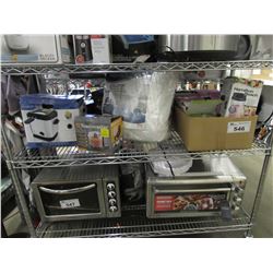 STAINLESS ELECTRIC DEEP FRYER, TOAST MASTER MINI CHOPPER, QUEEN ULTRA COMFORT MATTRESS PAD,