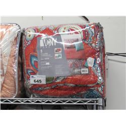 VCNY CASA RE'AL FULL QUEEN SIZE COMFORTER SET