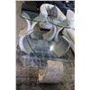Image 2 : GLASS-TOP STONE COFFEE TABLE WITH PAIR OF MATCHING SIDE TABLES