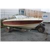 Image 1 : AMF CRESTLINER CRUSADER 550 BOAT WITH MERCURY 850 8.5HP MOTOR & ROADRUNNER TRAILER, 980 RUNNING HRS