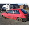 Image 2 : 1994 RED MAZDA 323 HATCHBACK, 262461KMS, VIN# JM1BG2311R0758849, GASOLINE, RD, CD (PIONEER CD