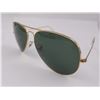 Image 2 : PAIR OF AUTHENTIC RAY-BAN AVIATOR SUNGLASSES (RB3025) *SOME SCRATCHES*