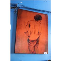 LARGE CANVAS PRINT, TASTEFUL NUDE