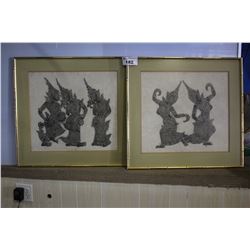 PAIR OF FRAMED ASIAN PRINTS