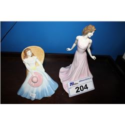 PAIR OF ROYAL DOULTON FIGURES "ANNABEL" AND "BECKY"