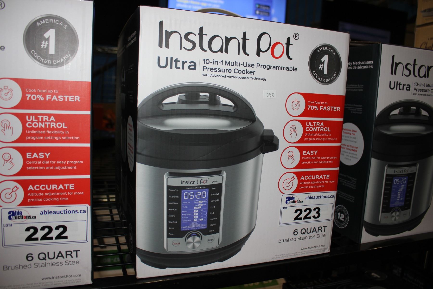 INSTANT POT ULTRA 10IN1 PRESSURE COOKER, 6 QUART