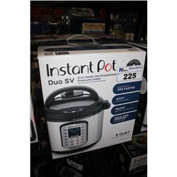 INSTANT POT DUO SV 8-IN-1 PRESSURE COOKER, 6 QUART