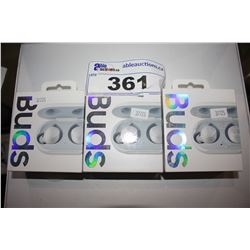 3 PAIRS OF SAMSUNG GALAXY BUDS