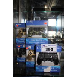 5 SONY PLAYSTATION DUAL SHOCK 4 WIRELESS CONTROLLERS