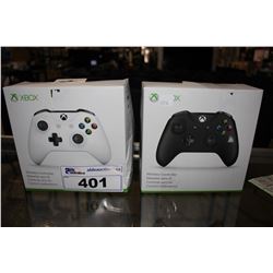 PAIR OF XBOX WIRELESS CONTROLLERS