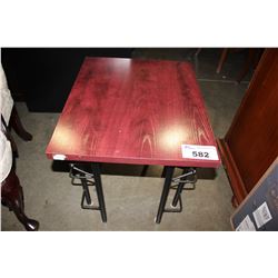 WOOD & METAL SIDE TABLE