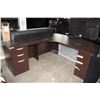 Image 1 : L-SHAPE OFFICE DESK WITH STORAGE