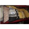 Image 2 : LARGE SHELF OF ASSORTED PILLOWS