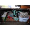 Image 2 : SHELF INCLUDING COFFEE, WINE CORKER, TABLE SAW WITH BLADES AND MORE
