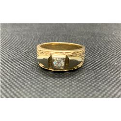 14K MENS RING WITH DIAMOND RV 1550.00