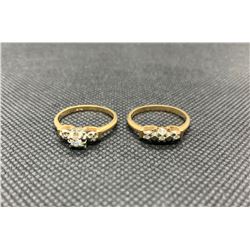 2- 14K LADIES RINGS RV 875.00