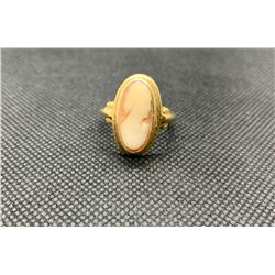 10K LADIES RING WITH CAMEO RV 375.00