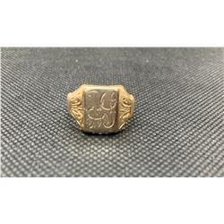 10K MENS SIGNET RING