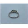 Image 2 : LADIES 18K WHITE GOLD RING WITH 3 DIAMONDS RV $3,980.00