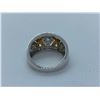 Image 2 : LADIES 14K WHITE AND YELLOW GOLD RING WITH 75 DIAMONDS RV $3,830.00