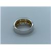 Image 2 : LADIES 14K WHITE AND YELLOW GOLD RING WITH 5 DIAMONDS RV $3,200.00