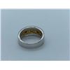Image 2 : LADIES 14K WHITE AND YELLOW GOLD RING WITH 7 DIAMONDS RV $3,040.00