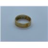 Image 2 : UNISEX 14K YELLOW GOLD RING WITH 14 DIAMONDS RV $3,020.00