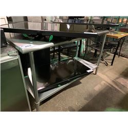 30" X 60" STAINLESS STEEL PREPARATION TABLE