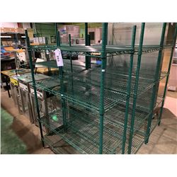 Deli Metro Racks 4 TIER 18D X 42W X 62H GREEN COATED