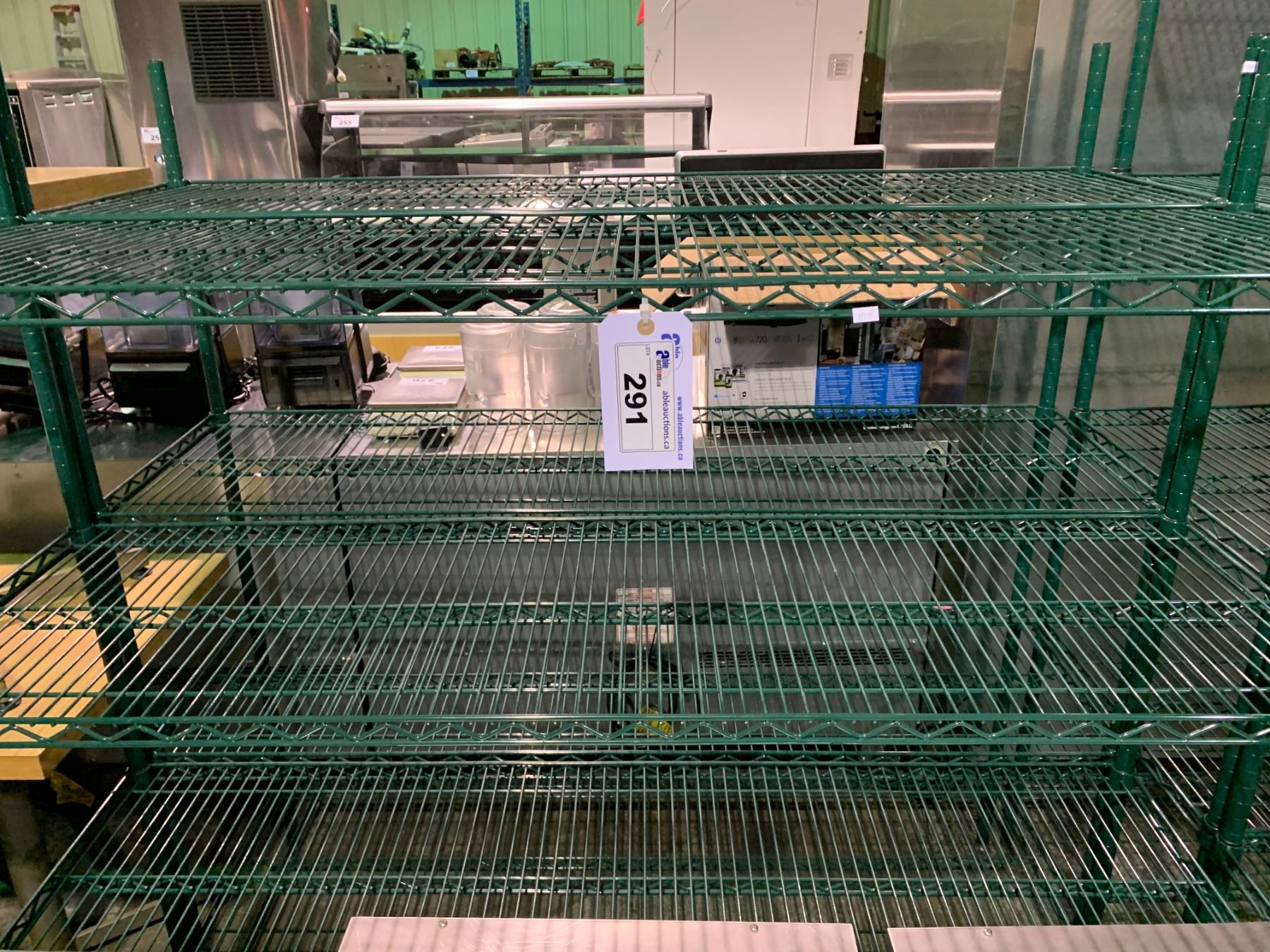 4 TIER 18D X 60W X 62H GREEN COATED