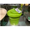 Image 1 : 3 TIER STAINLESS STEEL MOBILE CART & GREEN COMMERCIAL SALAD SPINNER