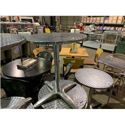 CHROME TOP 24" ROUND CAFE TABLE