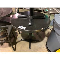 DARK WOOD TOP 30  ROUND CAFE TABLE