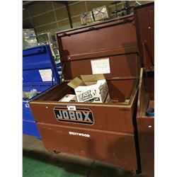 JOBOX 30"X48"X34" JOB SITE STORAGE BOX WITH CONTENTS