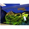 Image 2 : BLUE 24"X48"X28" MOBILE JOB SITE STORAGE BOX WITH ELECTRICAL CORDS AND LIGHTING