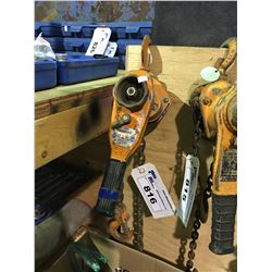 ORANGE WESTWARD 3/4TON HAND OPERATED CHAIN PULLER