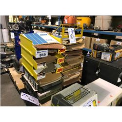 2 RACKS OF ASSORTED GRIT SANDPAPER