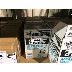 3 BOXES OF DAP ALEX PLUS ACRYLIC LATEX CAULKING