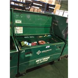 GREENLEE 2448/23273 24"X48"X24" 16.0 CU FT JOB SITE STORAGE BOX WITH CONTENTS