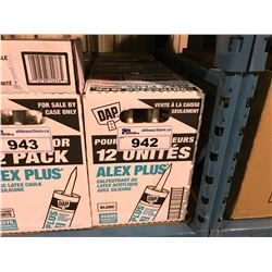 4 BOXES OF DAP ALEX PLUS ACRYLIC LATEX CAULKING