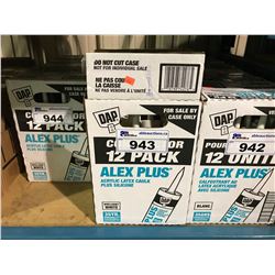 4 BOXES OF DAP ALEX PLUS ACRYLIC LATEX CAULKING