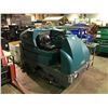 Image 1 : TENNANT 7300 EC H2O ELECTRIC RIDE ON FLOOR SWEEPER WITH PALLET OF ASSORTED BRUSHES & DISCS