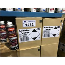 2 BOXES OF 6 X 400ML CARPLAN LEATHER VALET AUTOMOTIVE CLEANER & CONDITIONER